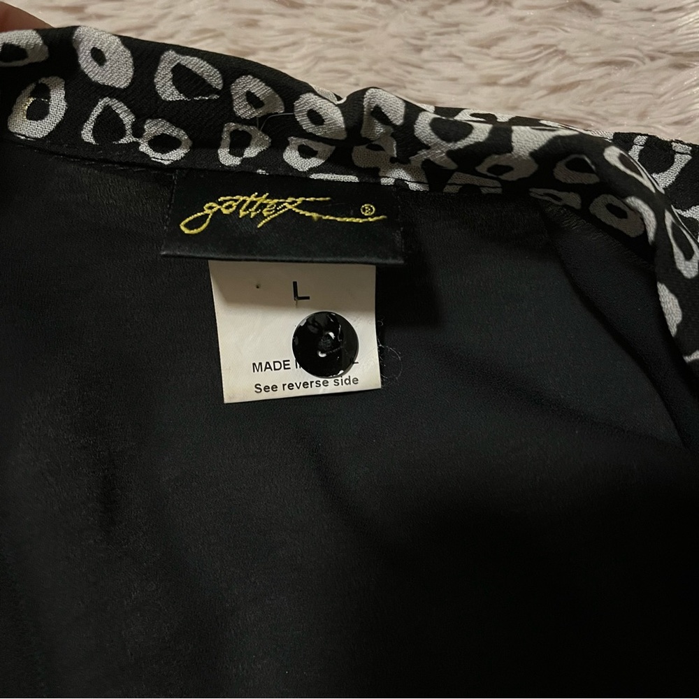 GOTTEX black sheer swim suit cover up - Picture 8 of 9